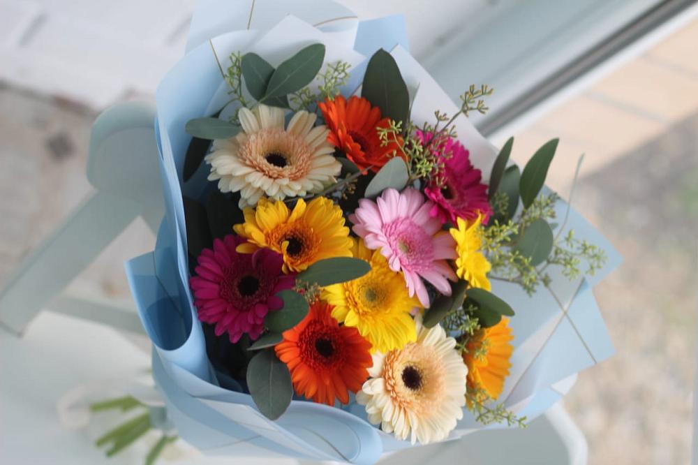 Букет цветов из: Герберы в Краснобродском