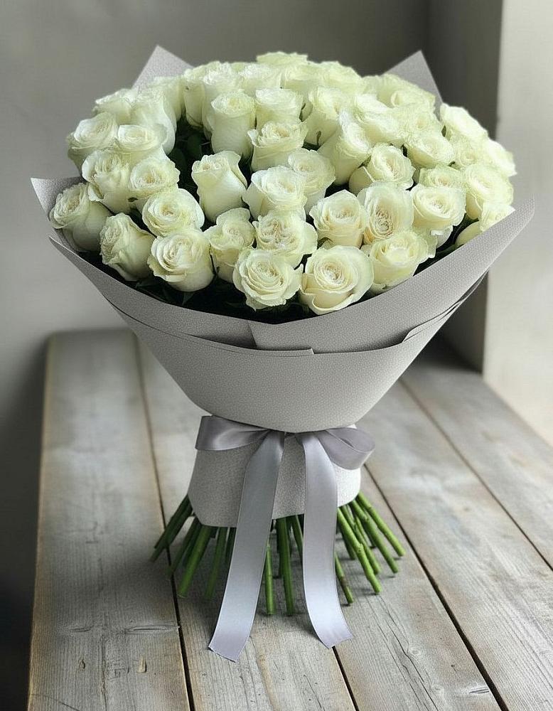 Букет 35 Белых роз в Краснобродском