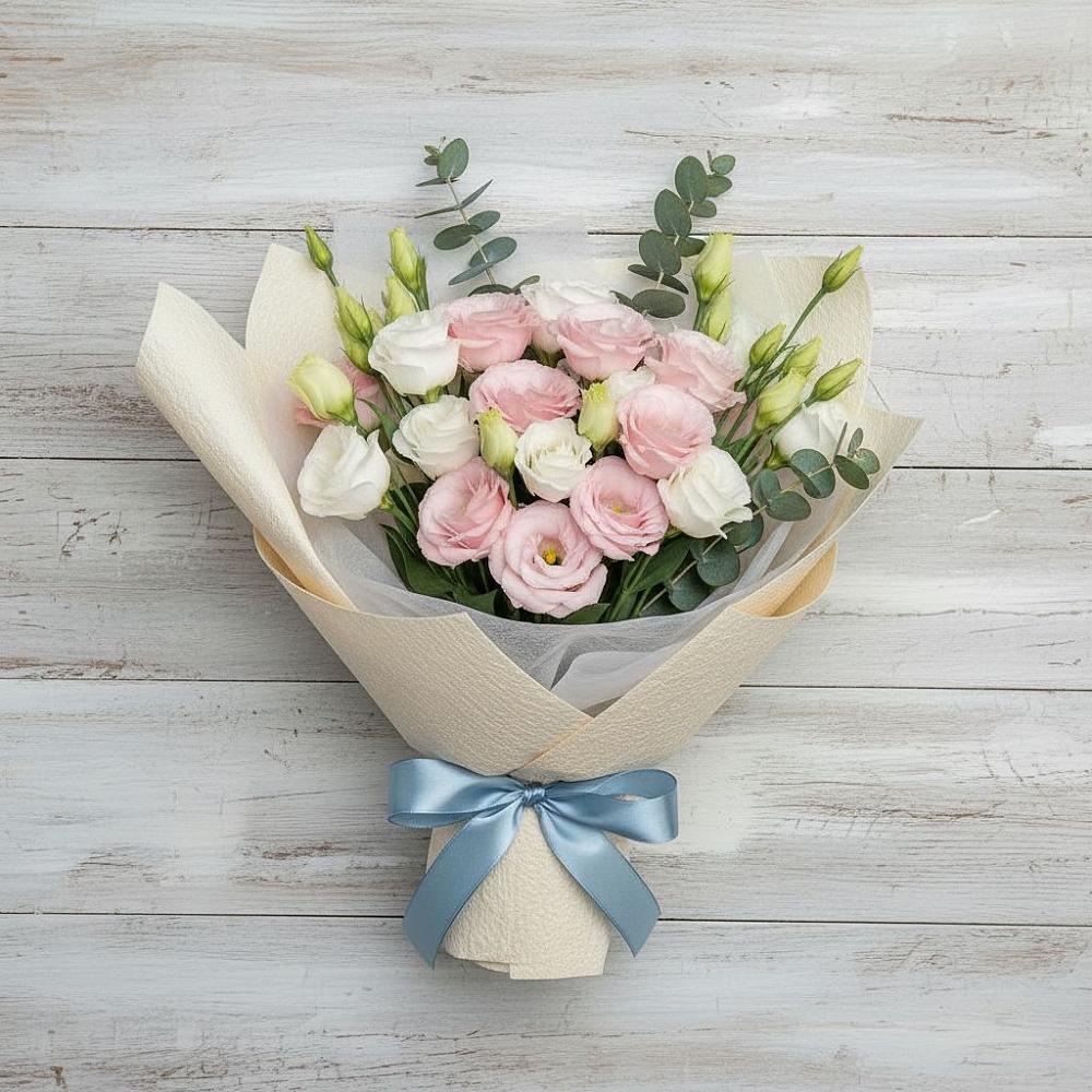 Букет цветов из: Лизиантусы в Краснобродском